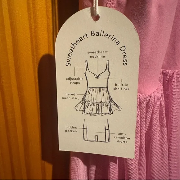 Pink Sweetheart Ballerina Dress Blogilates x Target Sz: L - Picture 7 of 8